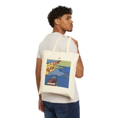 9ohcci Cotton Canvas Tote Bag/Protect The Ocean! - Image 3