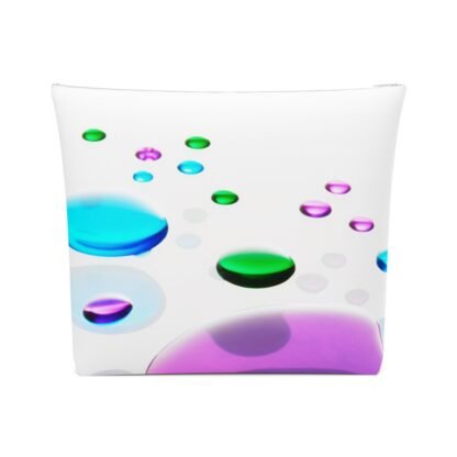 Liquid Color Abstract by Masami Drill Cotton Cosmetic Bag - Image 5