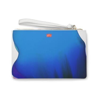 Liquid Color Abstract by Masami Vegan Faux Leather Clutch Bag - Image 2