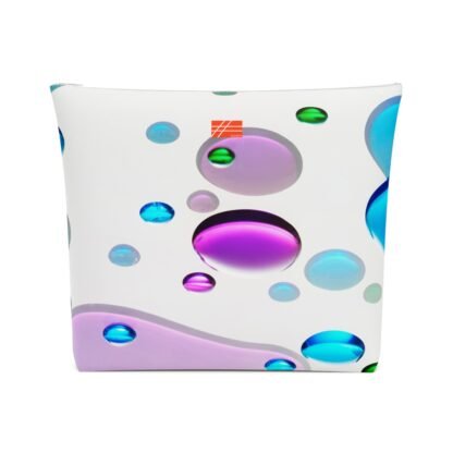 Liquid Color Abstract by Masami Drill Cotton Cosmetic Bag - Image 6