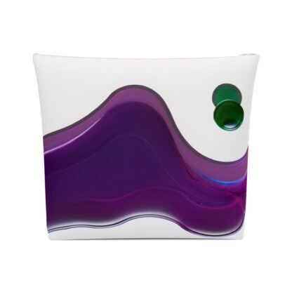 Liquid Color Abstract by Masami Drill Cotton Cosmetic Bag - Image 5