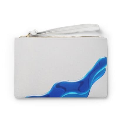 Liquid Color Abstracts by Masami Vegan Faux Leather Clutch Bag