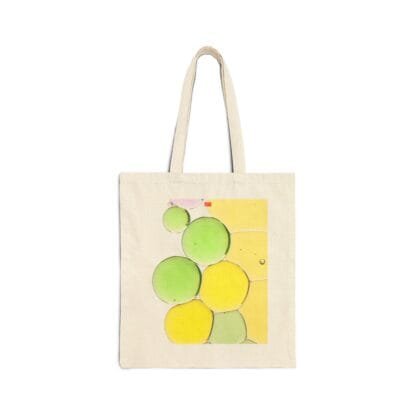 Vibrant Abstract Cotton Canvas Tote Bag by Masami - Image 2