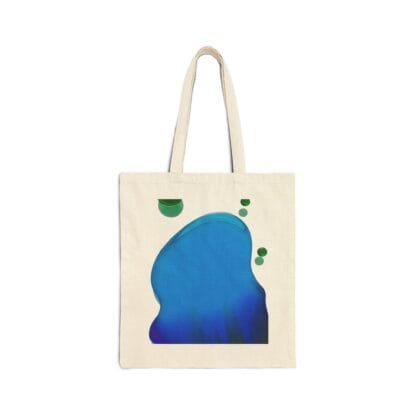 Vibrant Abstract Cotton Canvas Tote Bag by Masami