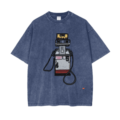 On The Road/Acid Wash Oversize T-Shirt - 250 GSM - Image 6