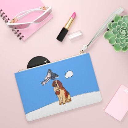 Meet Somang Clutch Bag by 9ohcci- Furry Friends Collection Part 1/Vegan Faux Leather - Image 4