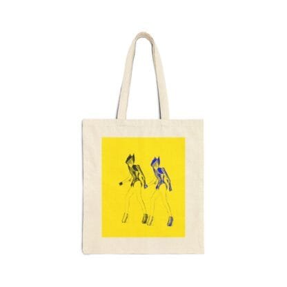 Artistic Cotton Canvas Tote Bag by Hyuna