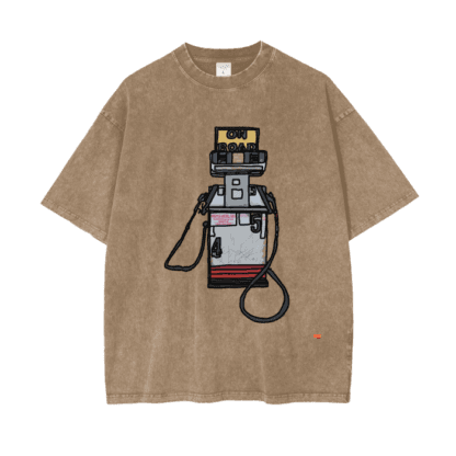 On The Road/Acid Wash Oversize T-Shirt - 250 GSM - Image 8