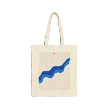 Vibrant Abstract Cotton Canvas Tote Bag by Masami - Image 2