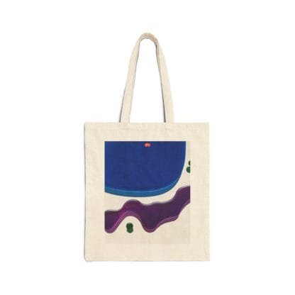 Vibrant Abstract Cotton Canvas Tote Bag by Masami - Image 2