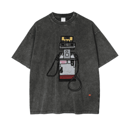 On The Road/Acid Wash Oversize T-Shirt - 250 GSM - Image 10