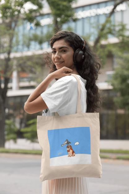 Meet Somang Cotton Canvas Tote Bag by 9ohcci- Furry Friends Collection Part 1 - Image 6