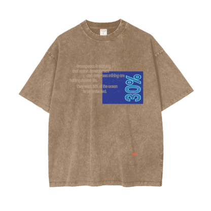 Awareness-MarineLife/ Acid Wash Oversize T-Shirt - 250 GSM - Image 14