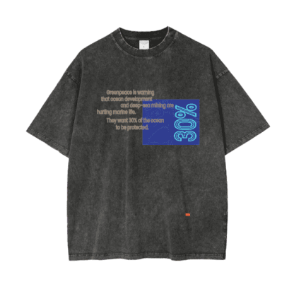 Awareness-MarineLife/ Acid Wash Oversize T-Shirt - 250 GSM - Image 5