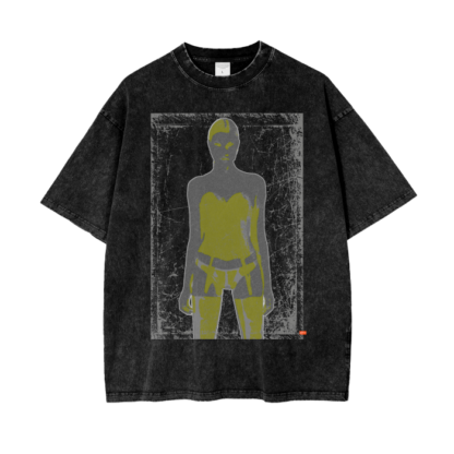 Warrior | Acid Wash Oversize Short T-Shirt - 250 GSM/Pirate Gray - Image 4