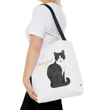 Mia, The Stylish Tuxedo Cat 1 By Jaewon Tote Bag-Collection 1 - Image 4