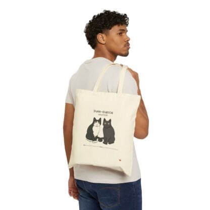 Mia & Shaa/Purr-Suation Masters By Jaewon Canvas Tote Bag-Collection 1 - Image 3