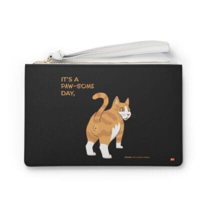 Cheez, Paw-some Day By Jaewon Clutch Bag-Collection 1/Vegan Faux Leather