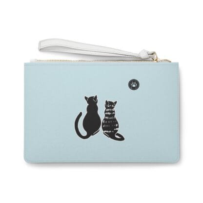 Mia, The Stylish Tuxedo Cat 5 By Jaewon Clutch Bag-Collection 1/Vegan Faux Leather - Image 2