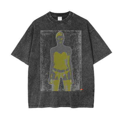 Warrior | Acid Wash Oversize Short T-Shirt - 250 GSM/Pirate Gray - Image 14