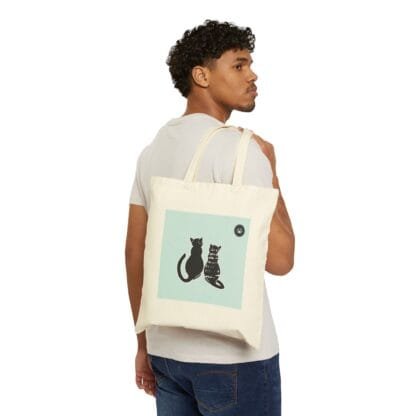 Mia, The Stylish Tuxedo Cat 5 By Jaewon Canvas Tote  Bag-Collection 1 - Image 4