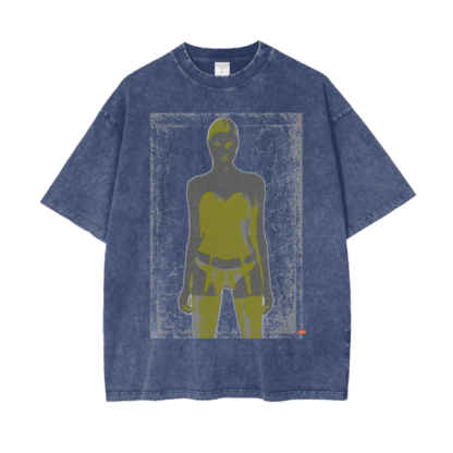 Warrior | Acid Wash Oversize Short T-Shirt - 250 GSM/Pirate Gray - Image 10