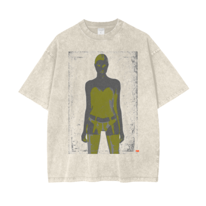 Warrior | Acid Wash Oversize Short T-Shirt - 250 GSM/Pirate Gray - Image 8